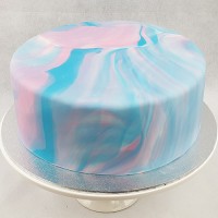 Marble Fondant Icing Cake